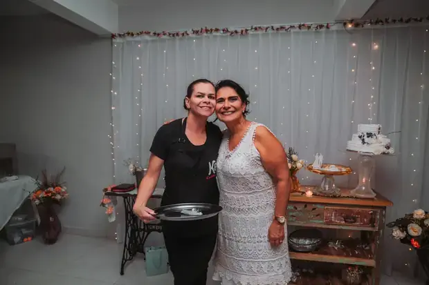Equipe da Katy Eventos com a noiva